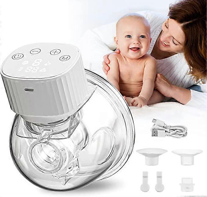 Dww-Tire-lait (blanc), tire-lait lectrique portable avec 3 modes, 9 niveaux d'aspiration, pompage puissant, lait tanche, tire-lait mains libres rechar