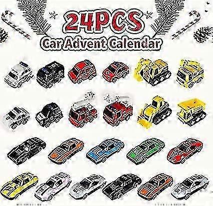 Vehicle Advent Calendar with 24 Days of Christmas Countdown Cars