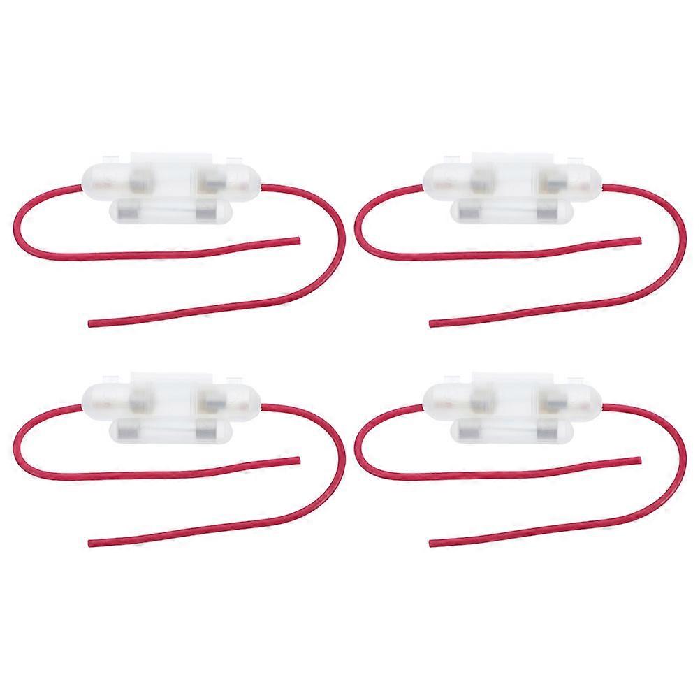 Motorcycle Inline Fuse Connector Adapter Fuse Holder Set 4Pcs