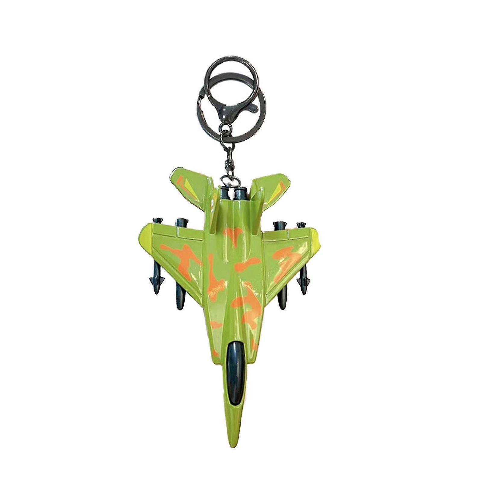 Jikaix Combat Aircraft Keychain Pendant Small Portable Design Cartoon Shape Airplane Shape Key Charm Keys Stress Relief Toy