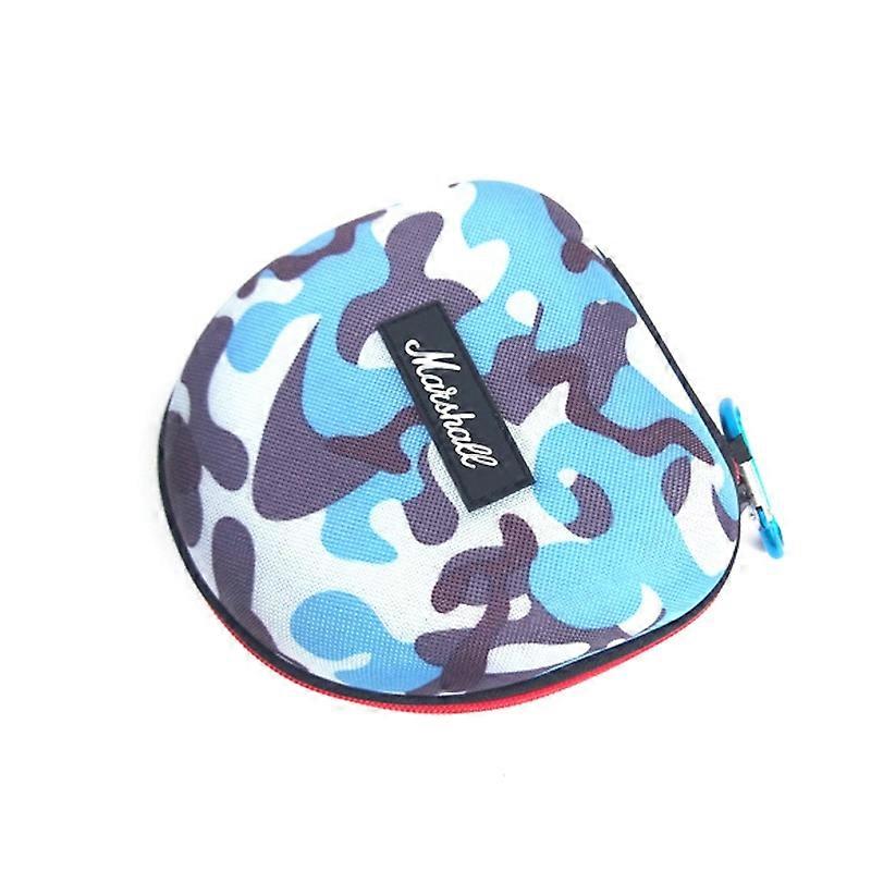 Shockproof Carrying Case for Marshall 1/2/Audio-Technica FC700/FC707/SJ33/SJ55/SJ3/SJ5/FW3/FW33 Blue