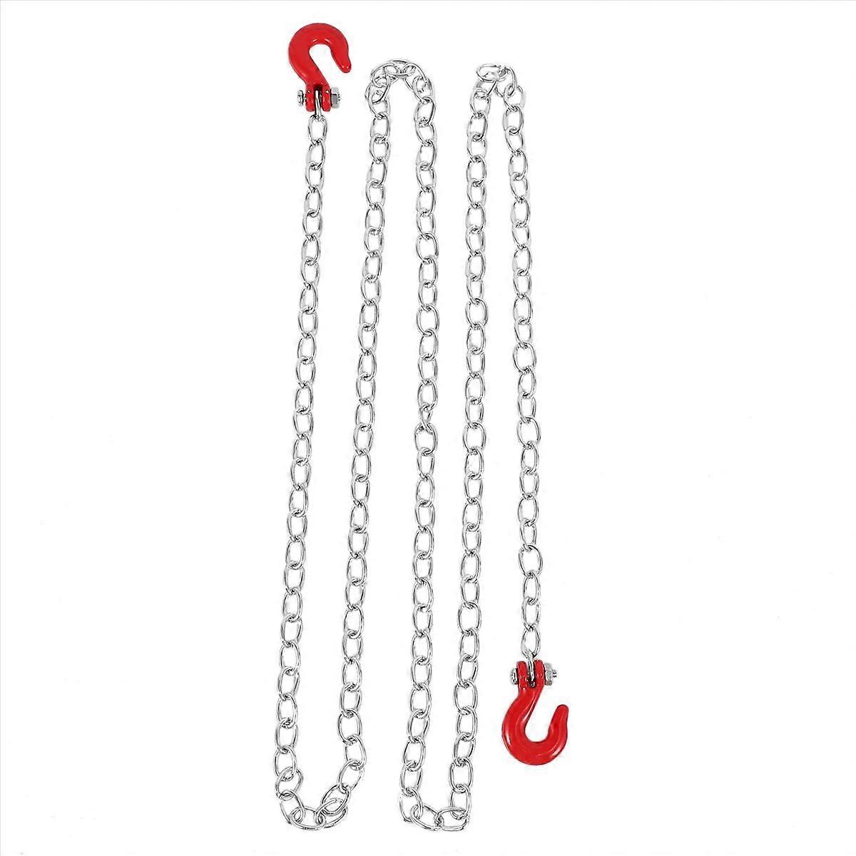 1:10 RC Crawler Accessories Tow Chain with Trailer Hook for Axial SCX10 90046 CC01 D90 D110 RC Climb