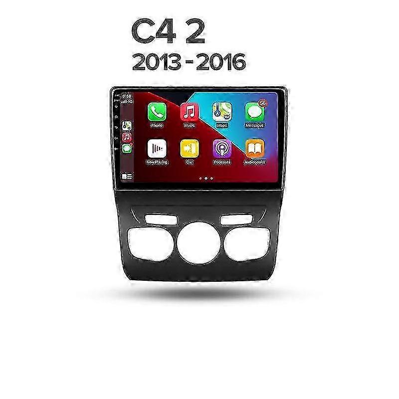 For Citroen C4 2 B7 2013-2016 Android Car Radio With CarPlay Android Auto Video Player