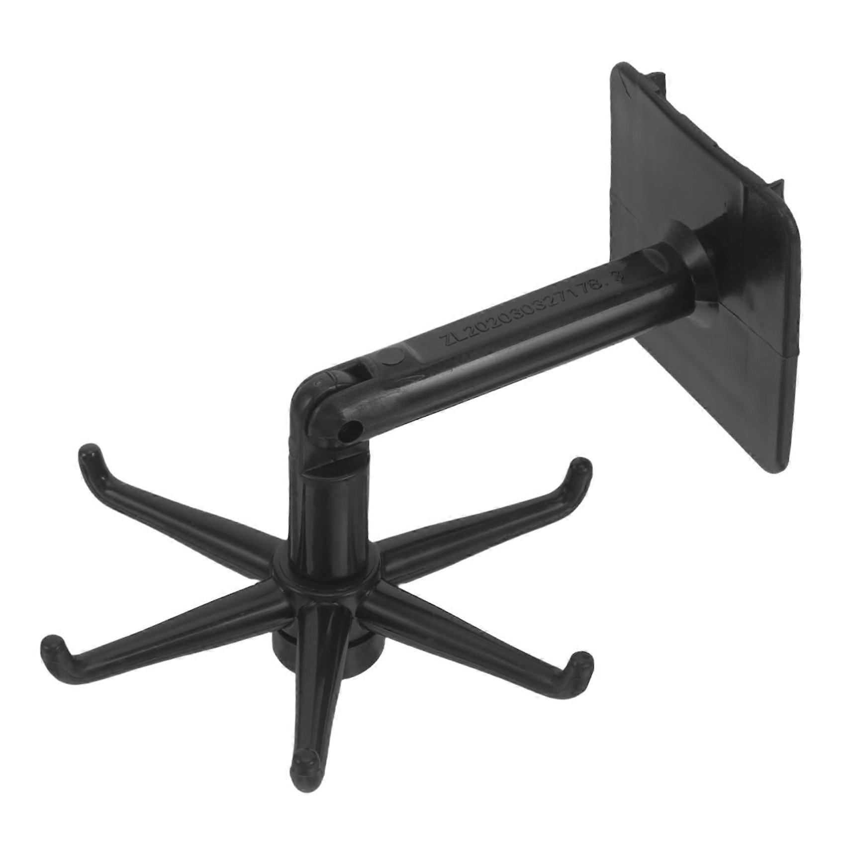 2pcs Kitchen Utensil Holder with 360° Rotatable Adhesive Wall Mounted Hooks NoDrill SpaceSaving