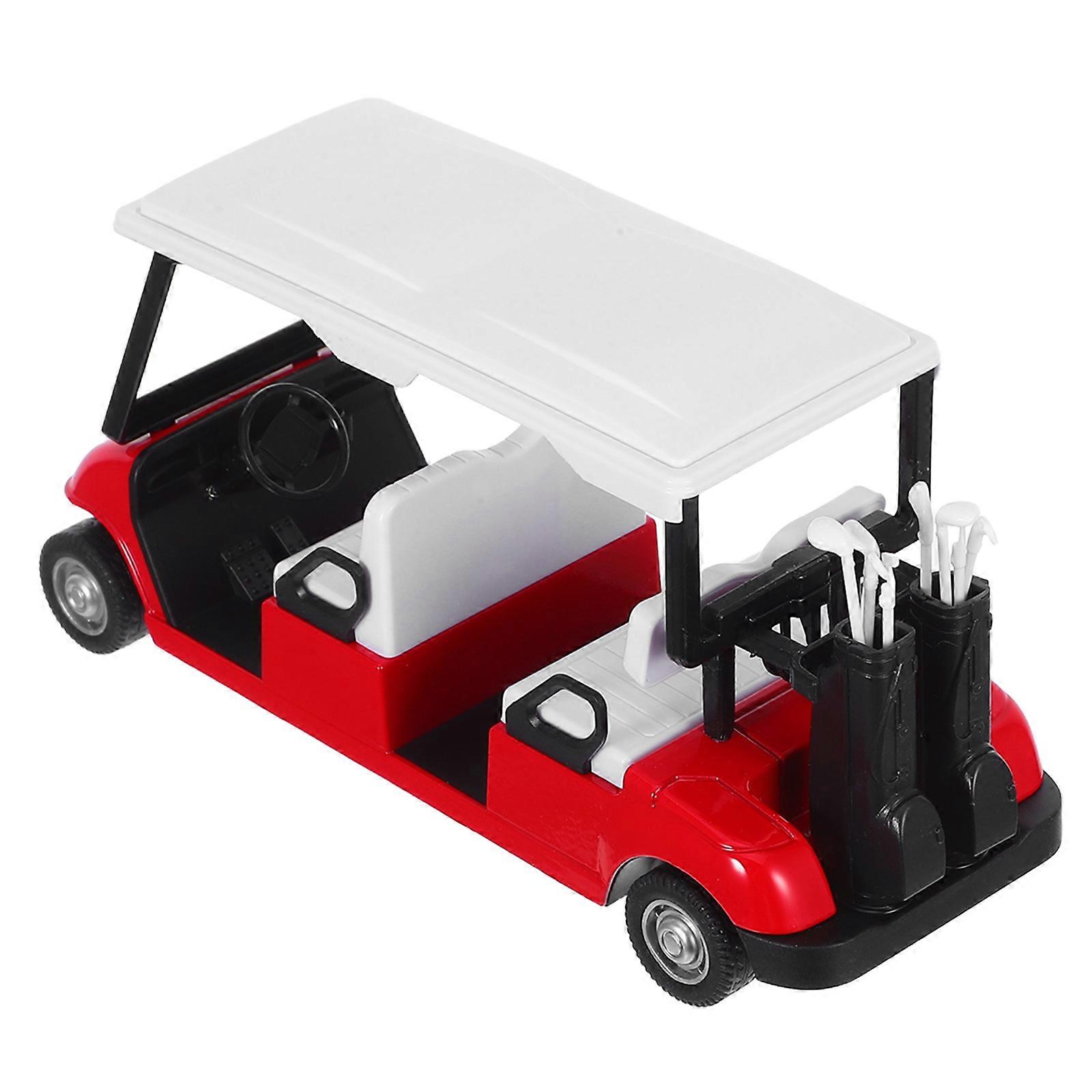 Pullback Action Toy Golf Cart Mini Diecast Model Collectible 1 Piece