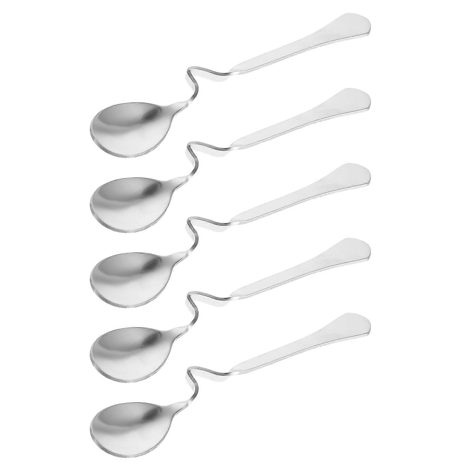 Creative Hanging Coffee Spoons Stainless Steel Serving Spoon for Kitchen 5Pcs