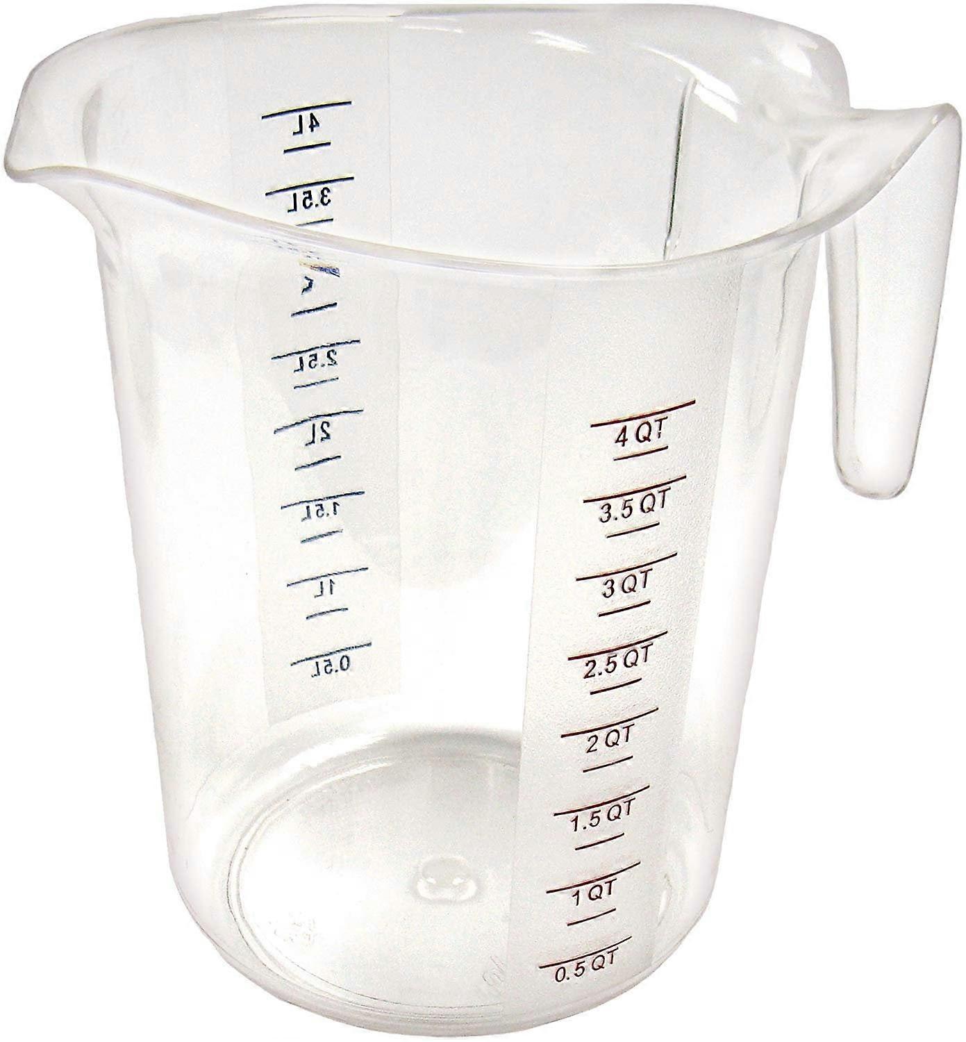 Winco Measuring Cup, Polycarbonate, 4-Quart