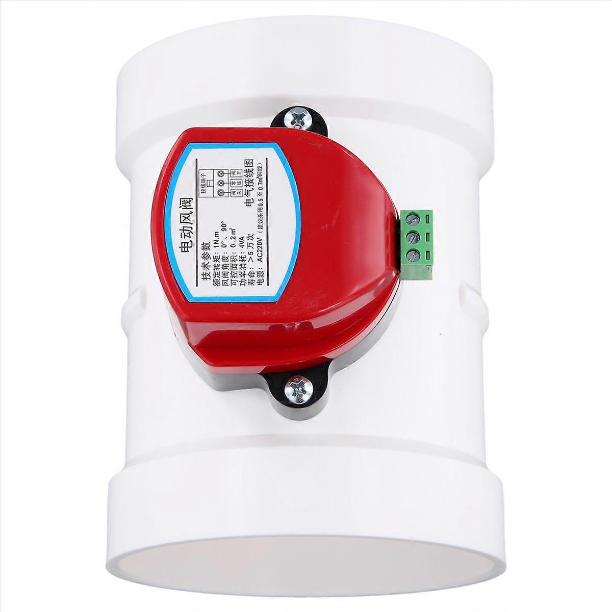 Motorized Damper PVC Check Valve Air Duct Volume Controller 110mm