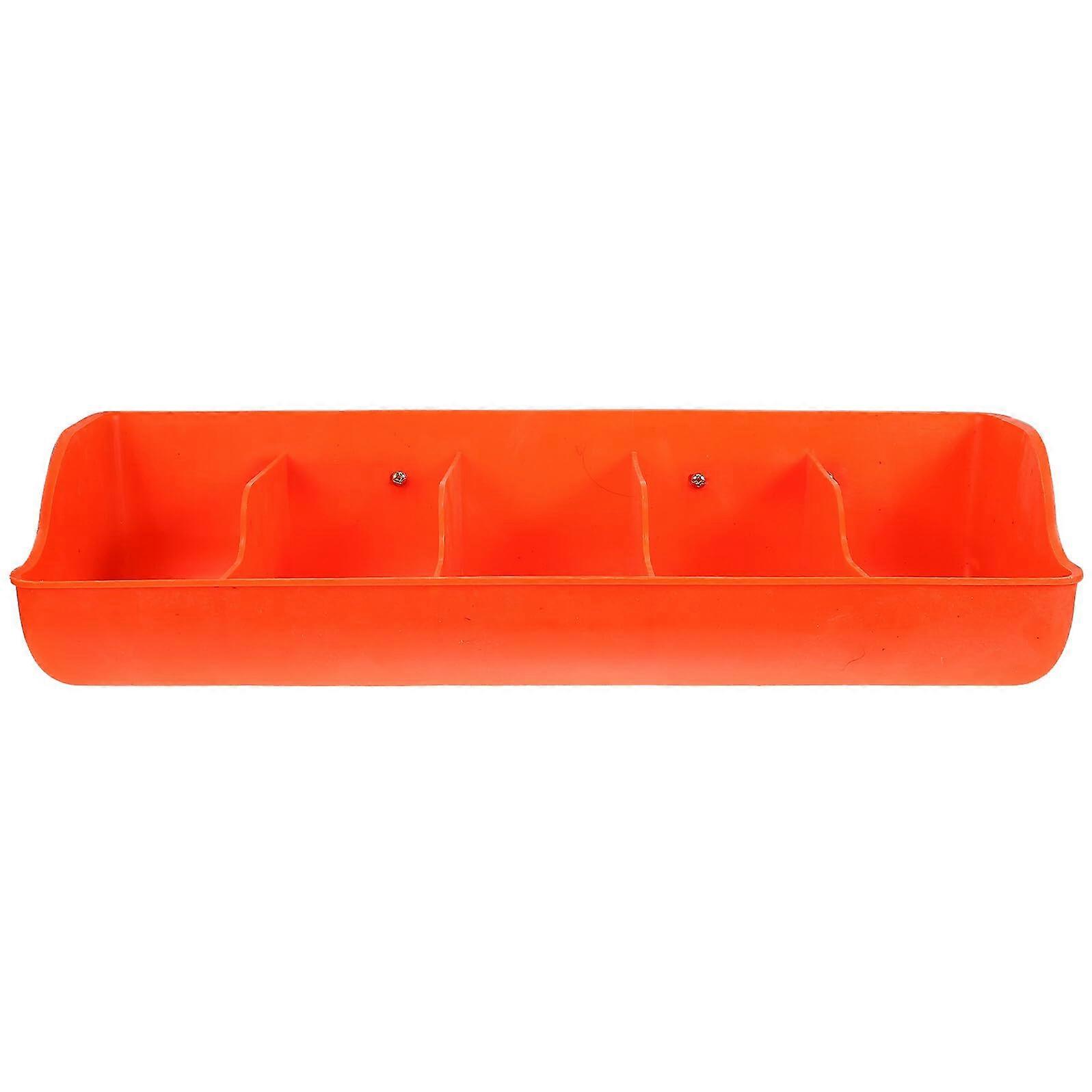 Pig Feeder Trough Wall Mounted MultiSlot WearResistant Design for Piglets and Goats