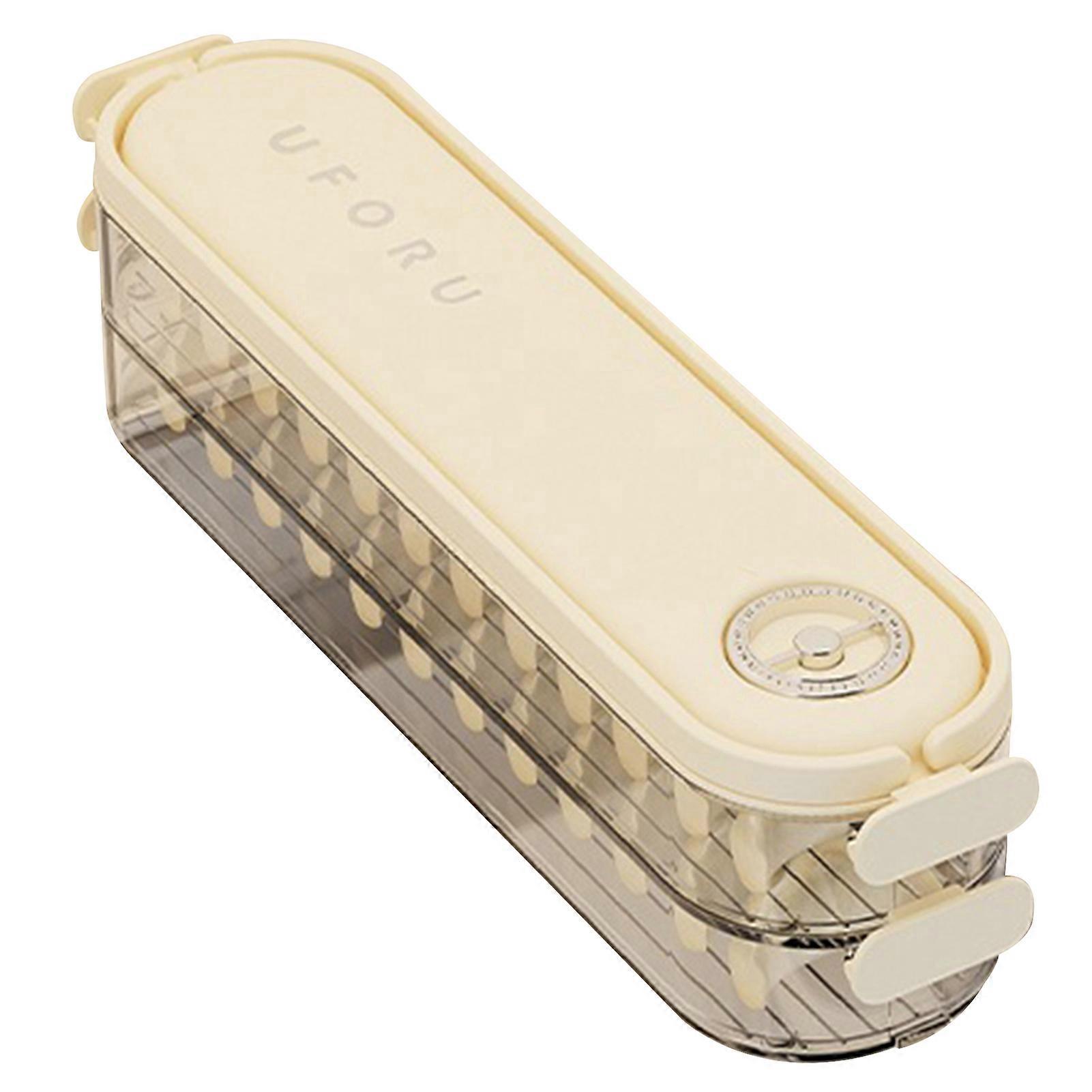 Dumpling Box - Transparent Storage Box Single/Dual Layer Food Preservation Container Ideal for Refrigerator