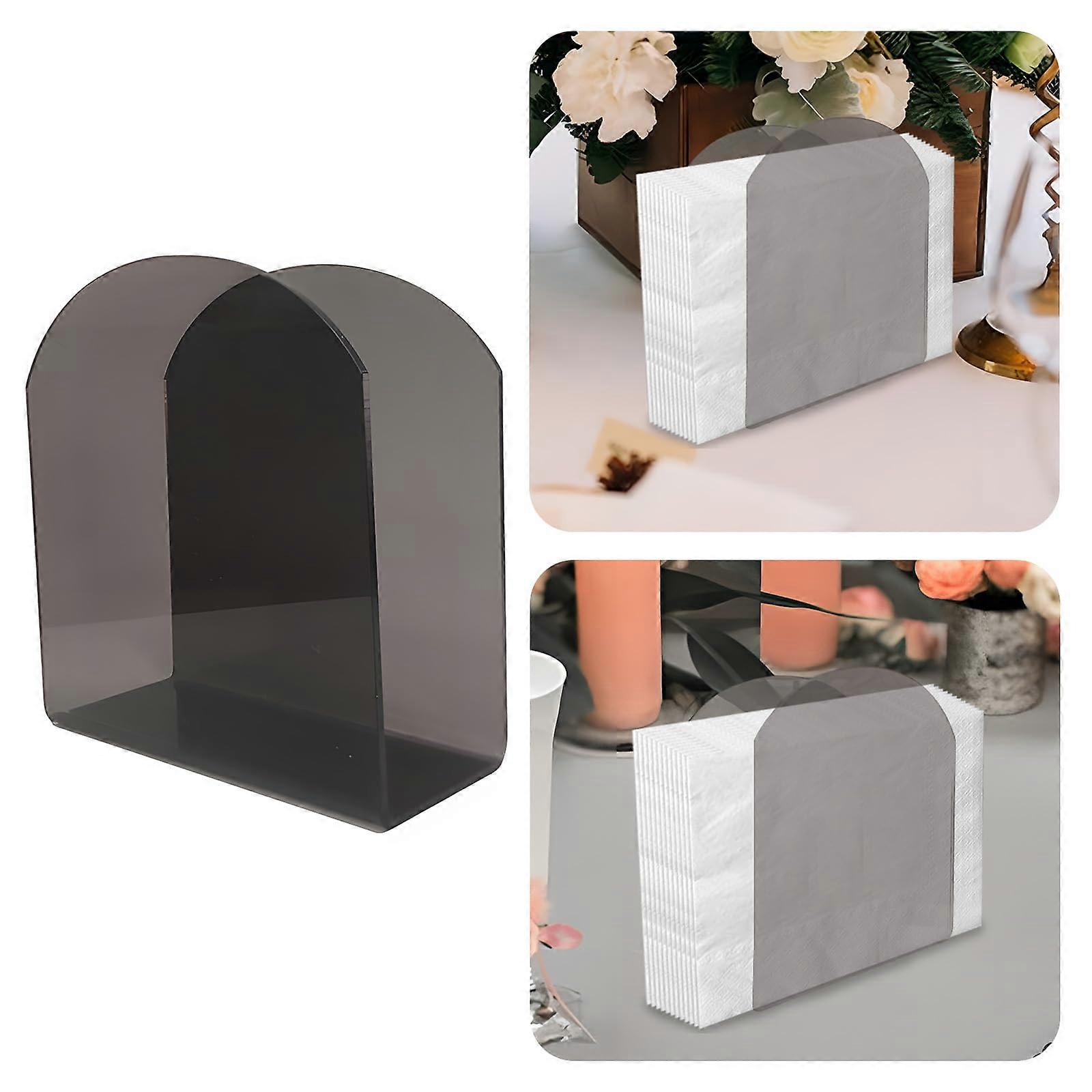 Acrylic Napkin Holder UShaped Clear Design for Kitchen Table, Durable ScratchResistant 4.7'x2'x4.9'