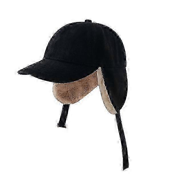 visor winter hat with ear flaps unisex