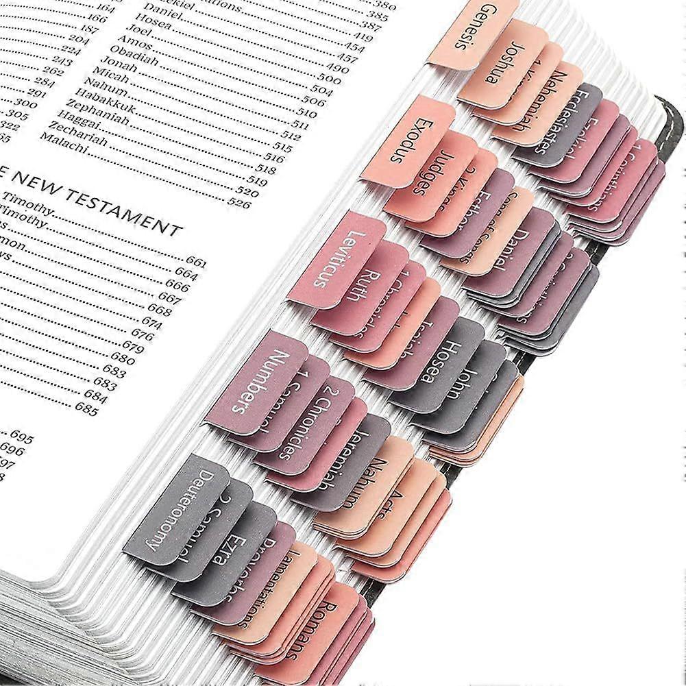 Bible Tabs Pink Reposition Large Print Stickers Easy to Read and Apply Bible Journaling Tabs Bible Index Tabs for Reading Lover DIY Photo Album Diary 