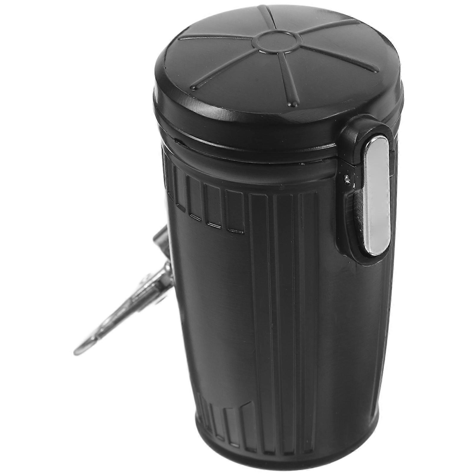 Miniature Trash Can for Outdoor Use with Lid Portable Ashtray