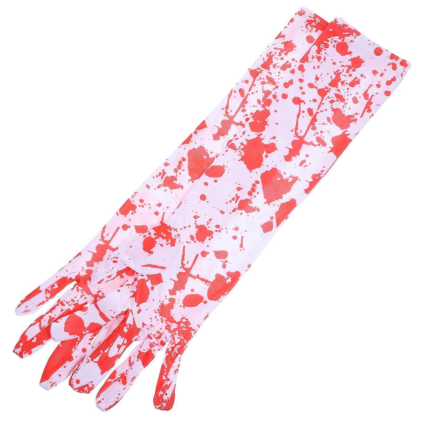 Halloween Gloves Bloody Gloves for Protection Use 1Pair Multi