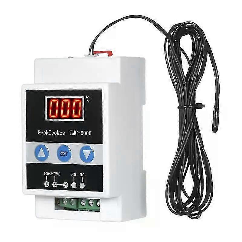 Tmc-6000 110-240v Guide Rail Thermoregulator Digital Temperature Controller Thermostat Refrigeration Heating Temperature Control