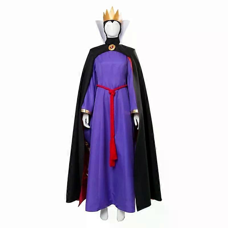 Snow White Evil Queen Cosplay Costume Wicked Queen Snow White Stepmother Dress Outfit Adult Halloween Carnival Party Costumes