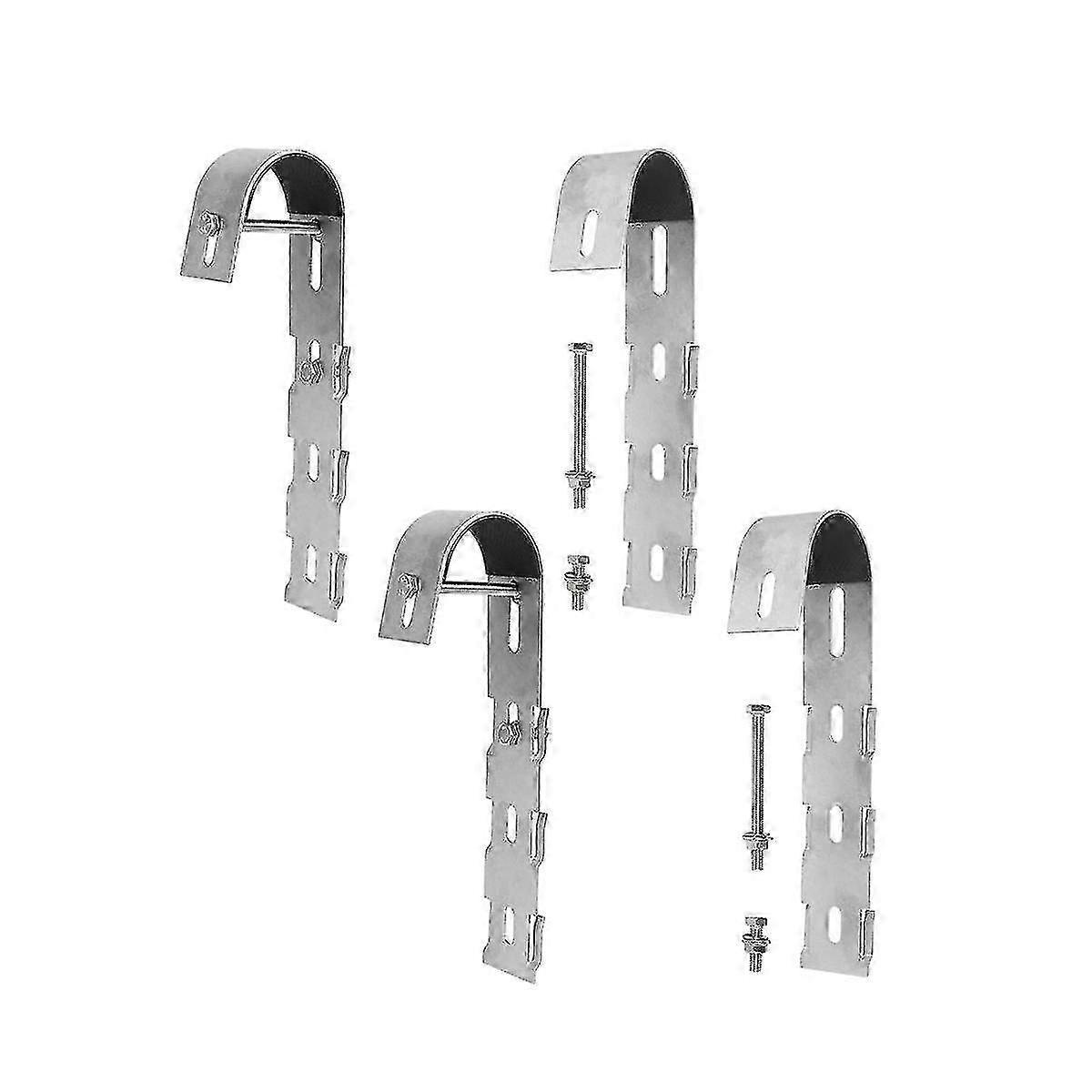 Balcony Solar Panel Mounting Set, 4-Pack Railing Hook and Holder