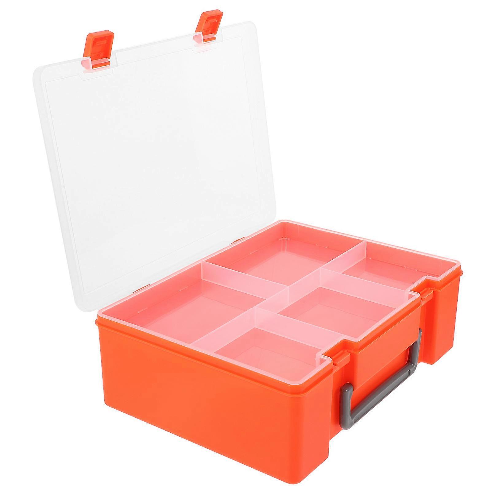 Plastic Compartment Storage Box Parts Organizer for Storage 3Pcs