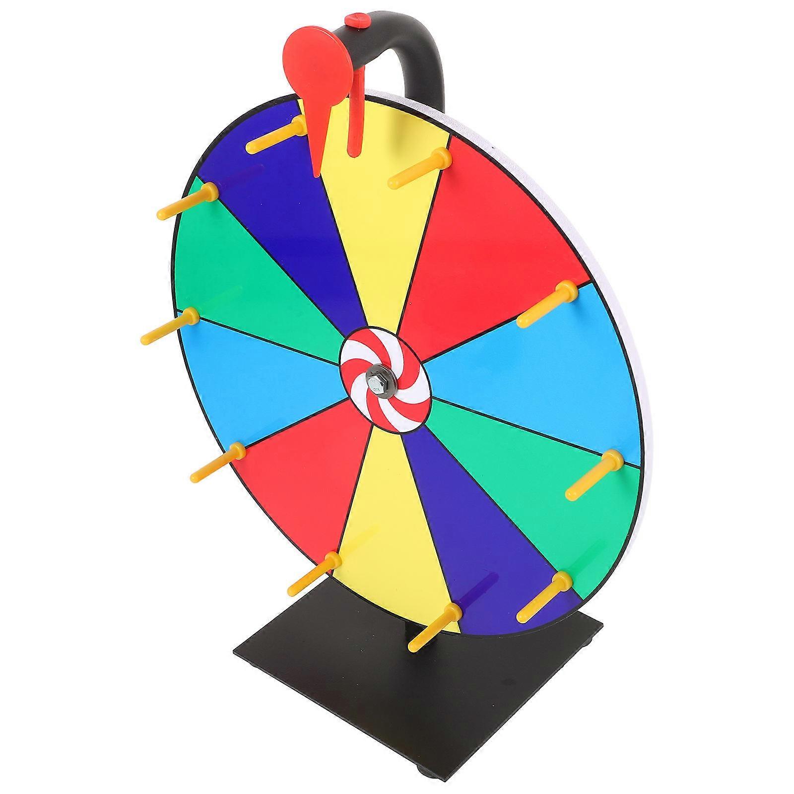 Multi Color Desktop Prizes Wheel for Game Drawings