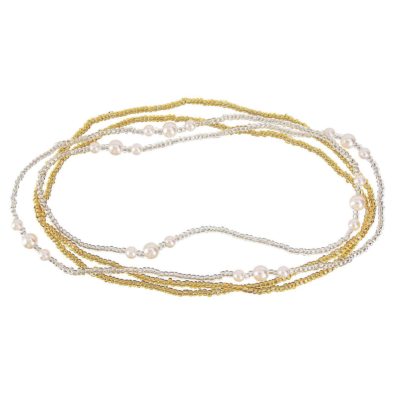 Dress Waist Chain for 4Sets Elegant Silver Body Chains