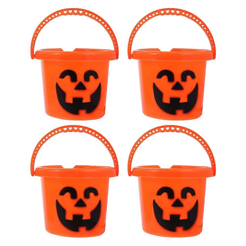 Halloween Bucket Pumpkin Candy Holder for Storage 4Pcs