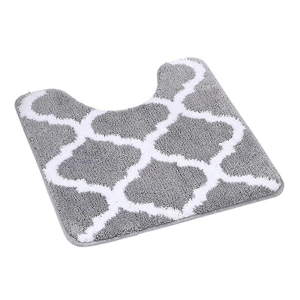 バスルームU字型滑り止めマット、トイレドア吸収マット、家庭用トイレ入口マット、カーペット