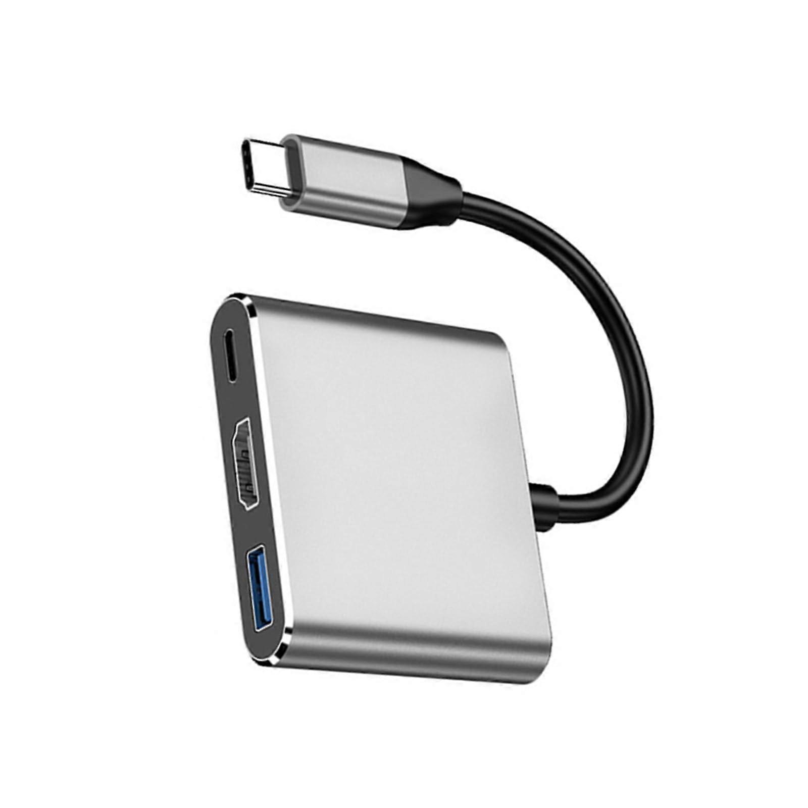 USB C to HDMI Adapter 4K Output with PD 100W Fast Charging and USB Port for Smartphone