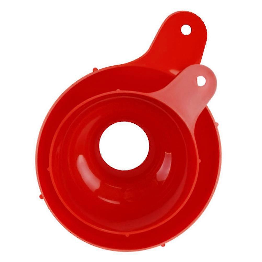 Plastic Wide Mouth Funnel for Kitchen Use 2Pcs Liquid Dispensing Funnels