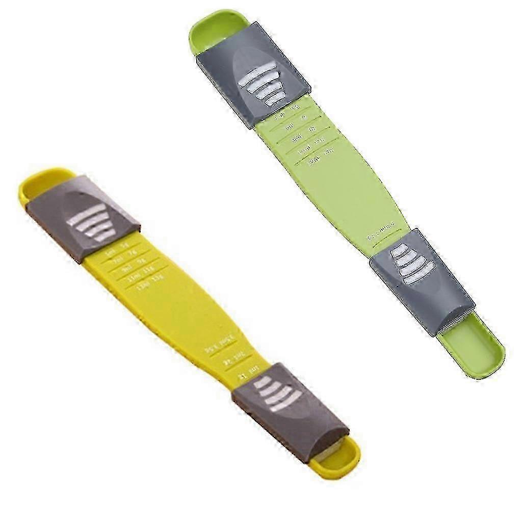 Adjustable Measuring Spoon, for Dry & Semi-Liquid Ingredients, Multi-Measurement Settings, Space-Saving