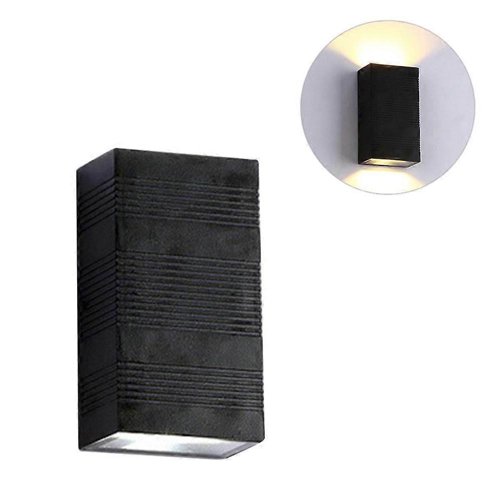 Background Wall Light Black LED Warm White Outdoor Wall Light for Lighting Use 3Pcs