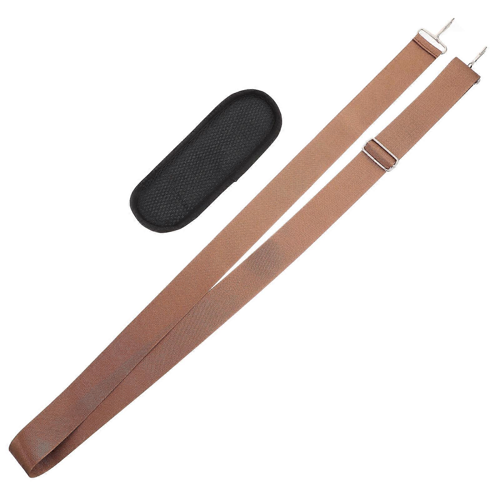 Brown Nylon Adjustable Shoulder Strap for 3Pcs Crossbody Bag Strap