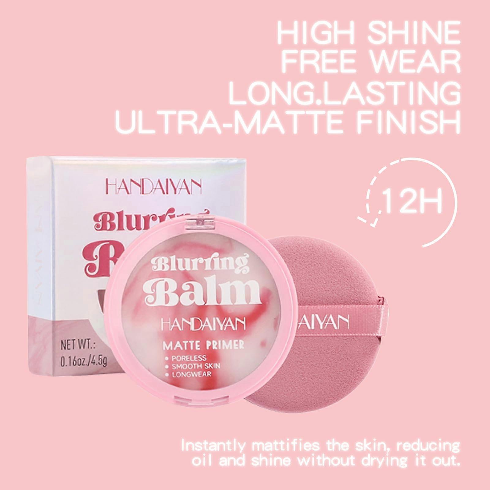 Oil Control Face Powder and Poreless Blurring Primer with Waterproof Long Lasting Matte Finish