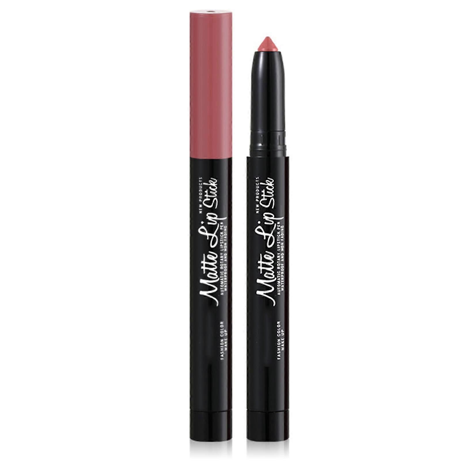 Lip Liner No.9 Bean Paste Rose Matte Lip Pencil with Sharpener Full Coverage Longwear Smooth