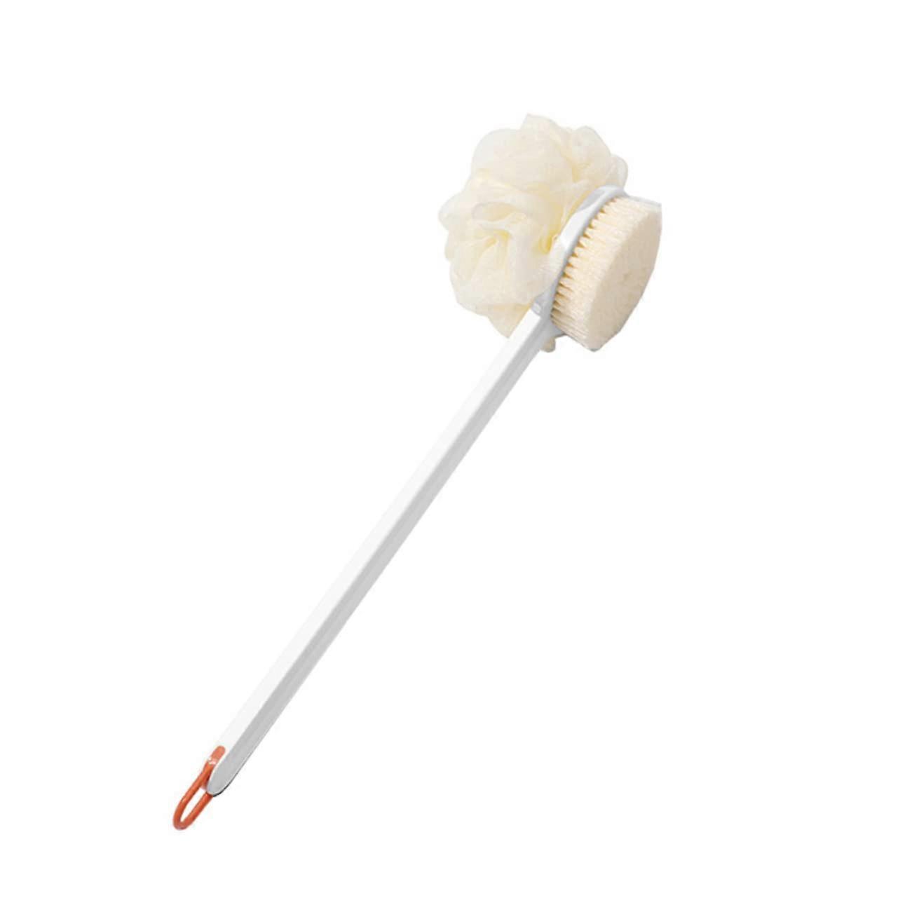 Bath Brush with Long Handle, Dual Sided Back Scrubber for Deep Cleansing and Exfoliating Skin