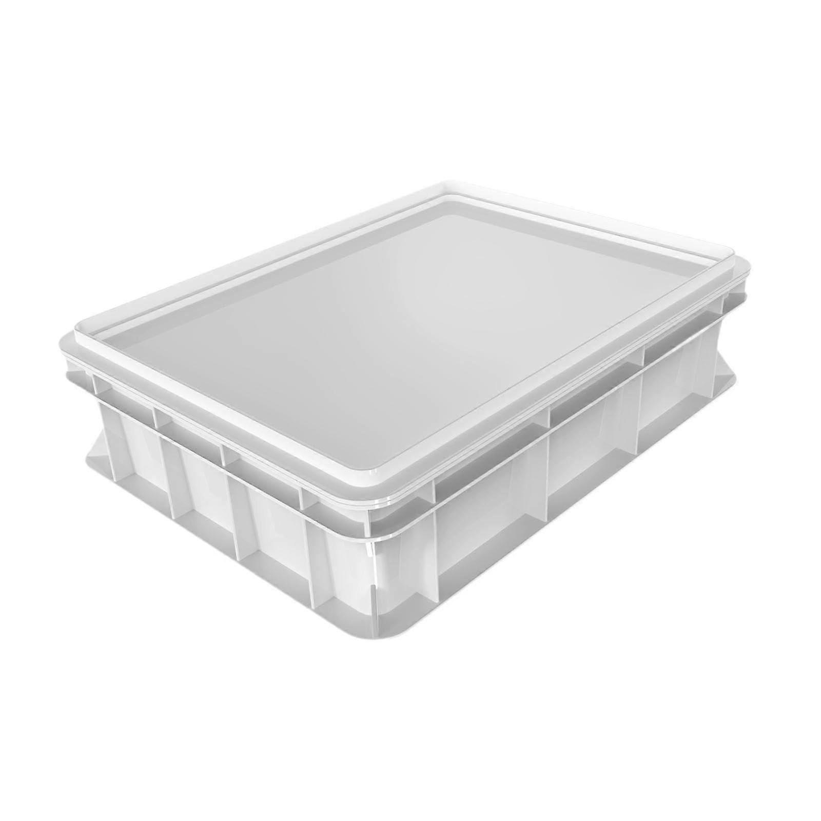 Dough Proofing Box with Lid, Large Capacity Stackable Pizza Dough Container for Bakery 30x40x10cm