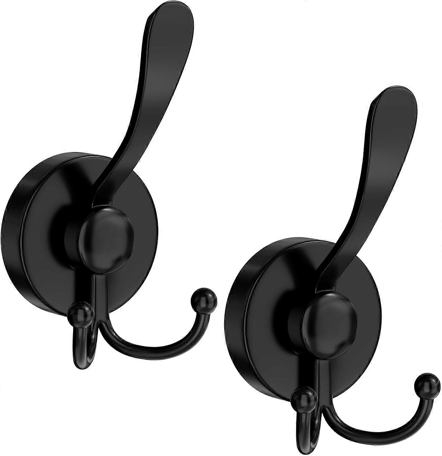 Heavy Duty Shower Suction Hooks 15lbs Hold Rustproof No Drill Bathroom Towel Hooks 2 Pack