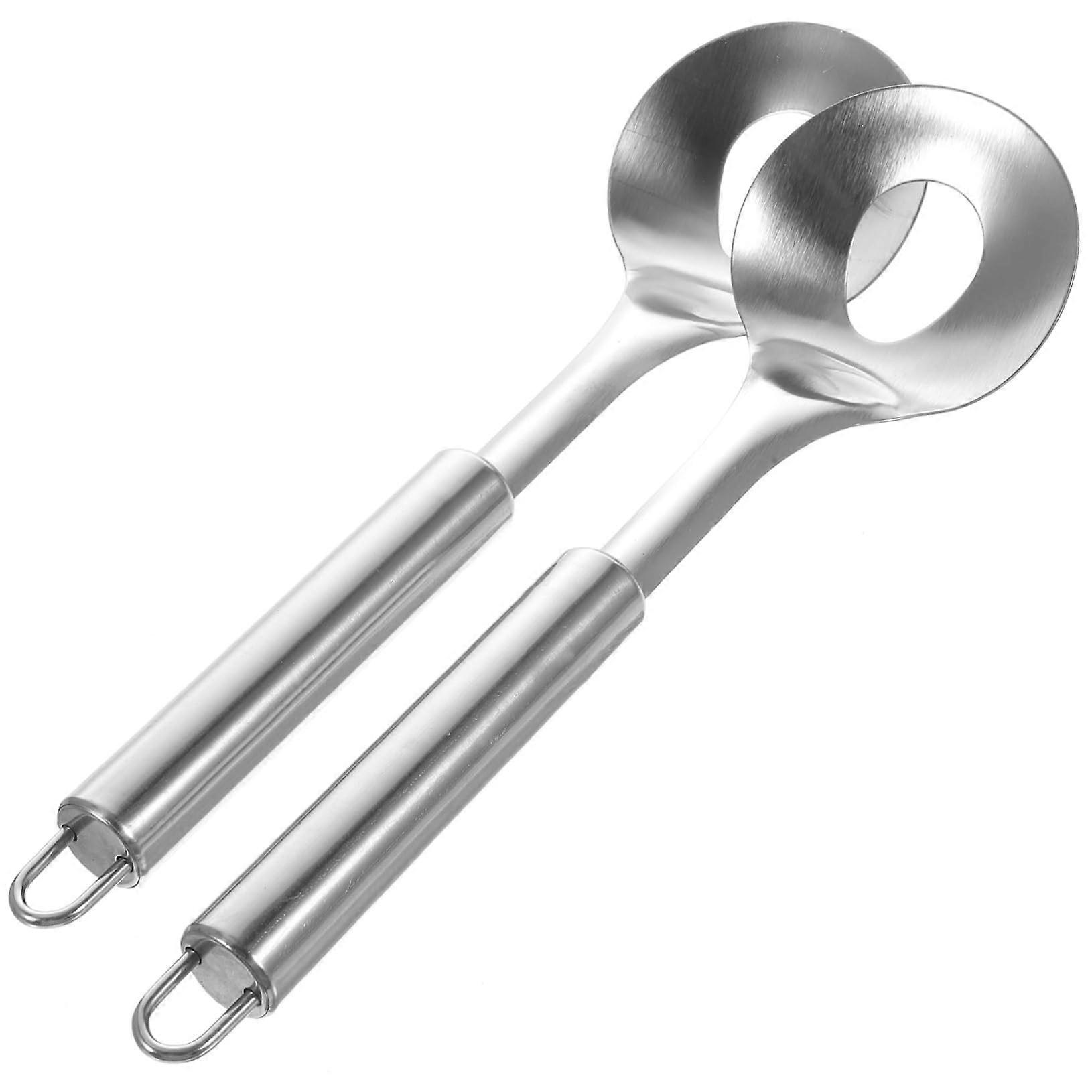 2pcs Stainless Steel Meatball Maker Spoon with Ergonomic Handle for Easy Shaping and Quick Kitchen Prep