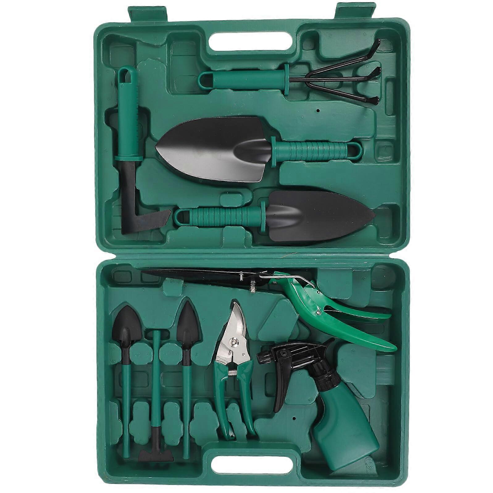 Gardening Tool Set with Storage Case, Lightweight Durable Garden Tools Kit for Planting