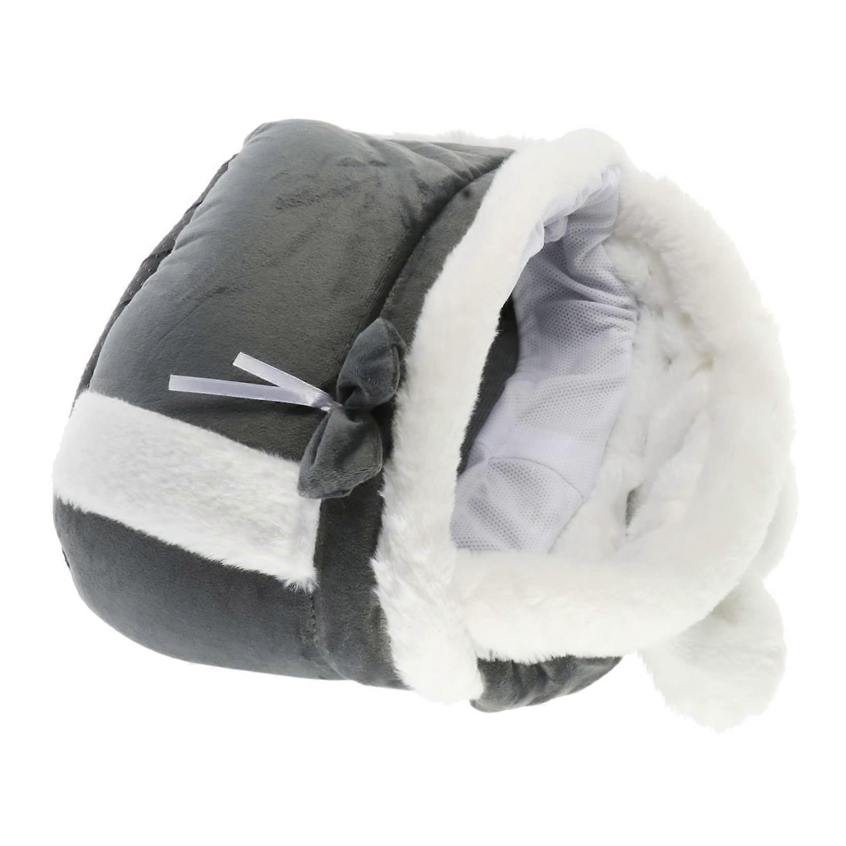 Cat Backpack Pet Carrier with Safe Travel Design, Large Capacity, Warm Comfortable Interior, Grey