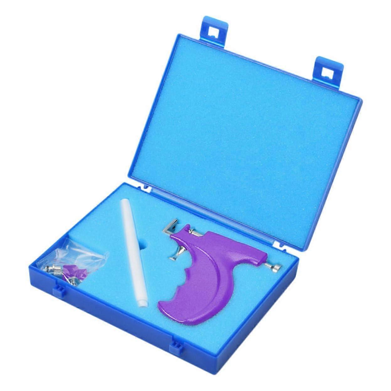 Professional Ear Piercing Kit with Automatic Gun, Precise Stud Positioning for Home or Salon Use
