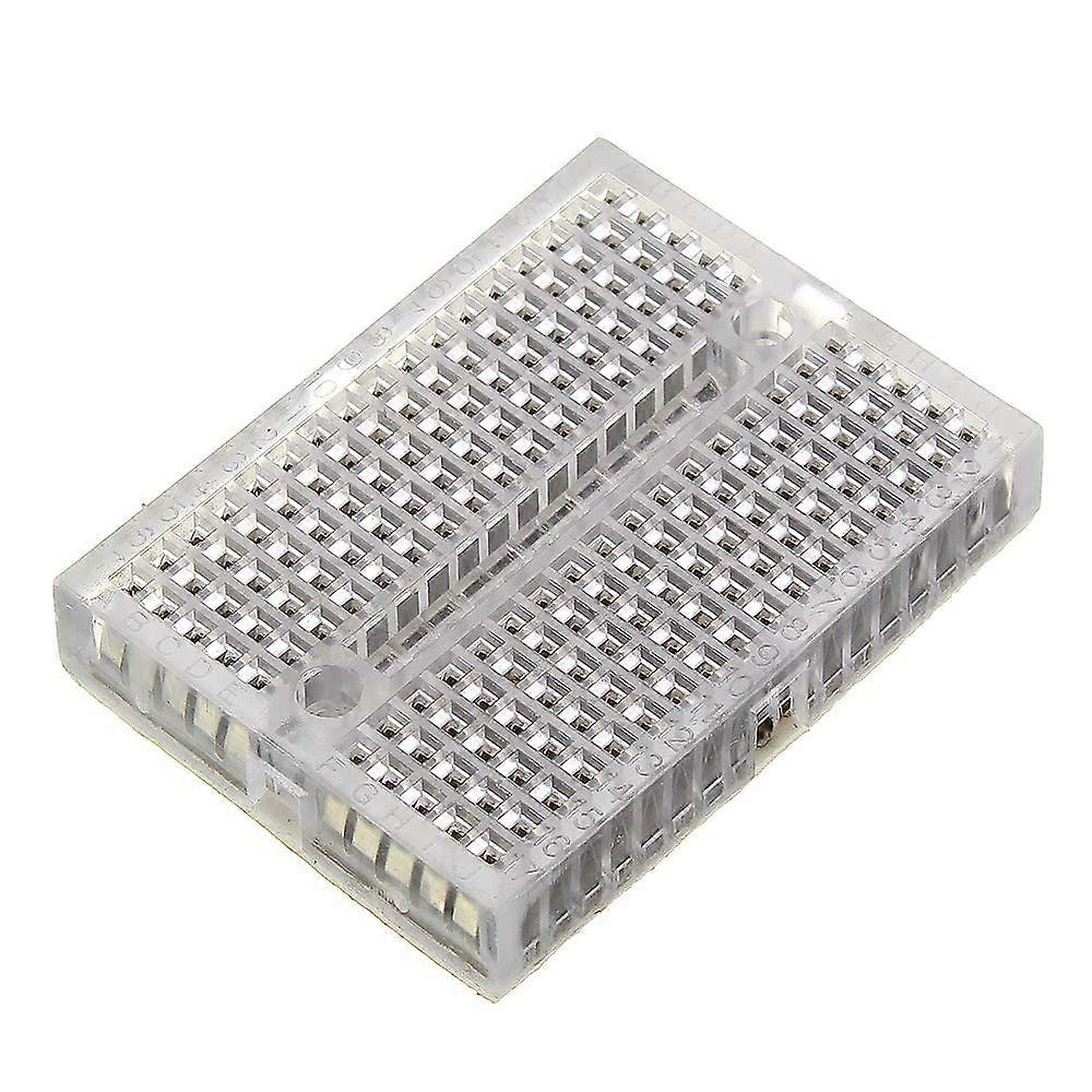 10Pcs Mini Breadboard 170 TiePoint Solderless Prototype Boards Transparent 35x47mm DIY Set