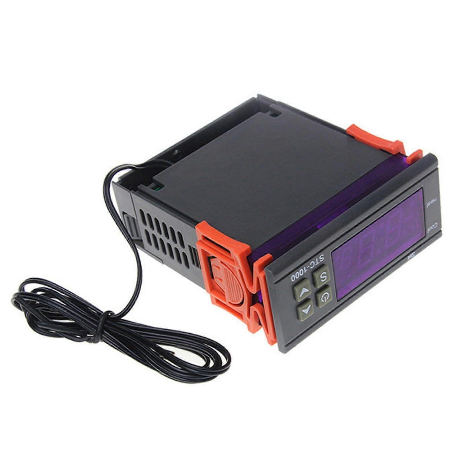 1000 Digital Temperature Controller with Dual Display Thermostat for Incubator ABS Housing