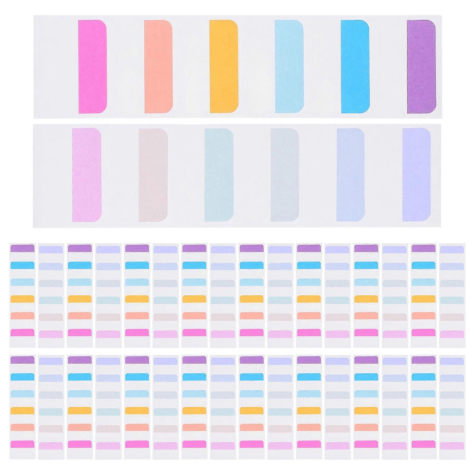 600pcs Sticky Tabs: Writable Sticky Markers Documents Bookmark Markers Writable Note Tabs For File Classification Reading Notes