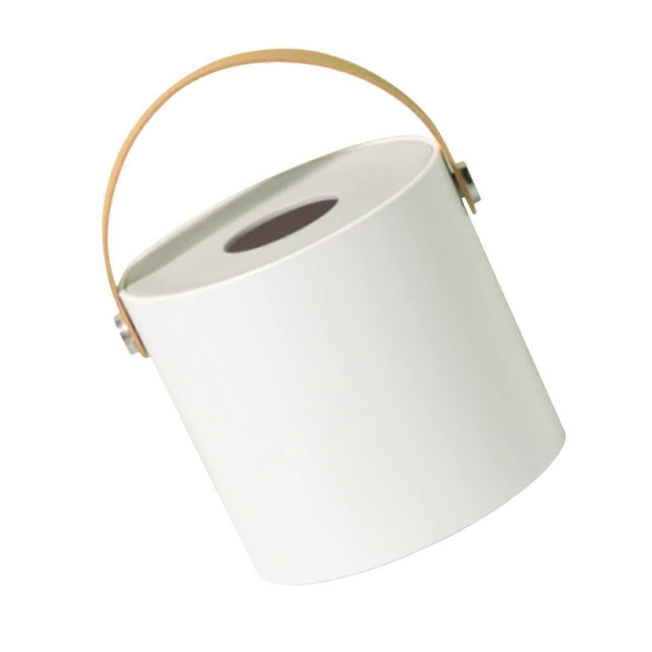 Car Tissue Holder with Leather Finish, OneHanded Access, AntiSlip Base, Easy Refill for Dashboard