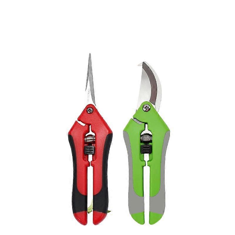 2pcs Stainless Steel Pruning Shears compatible with Gardening Fruit Picking Labor-saving Comcompatible withtable