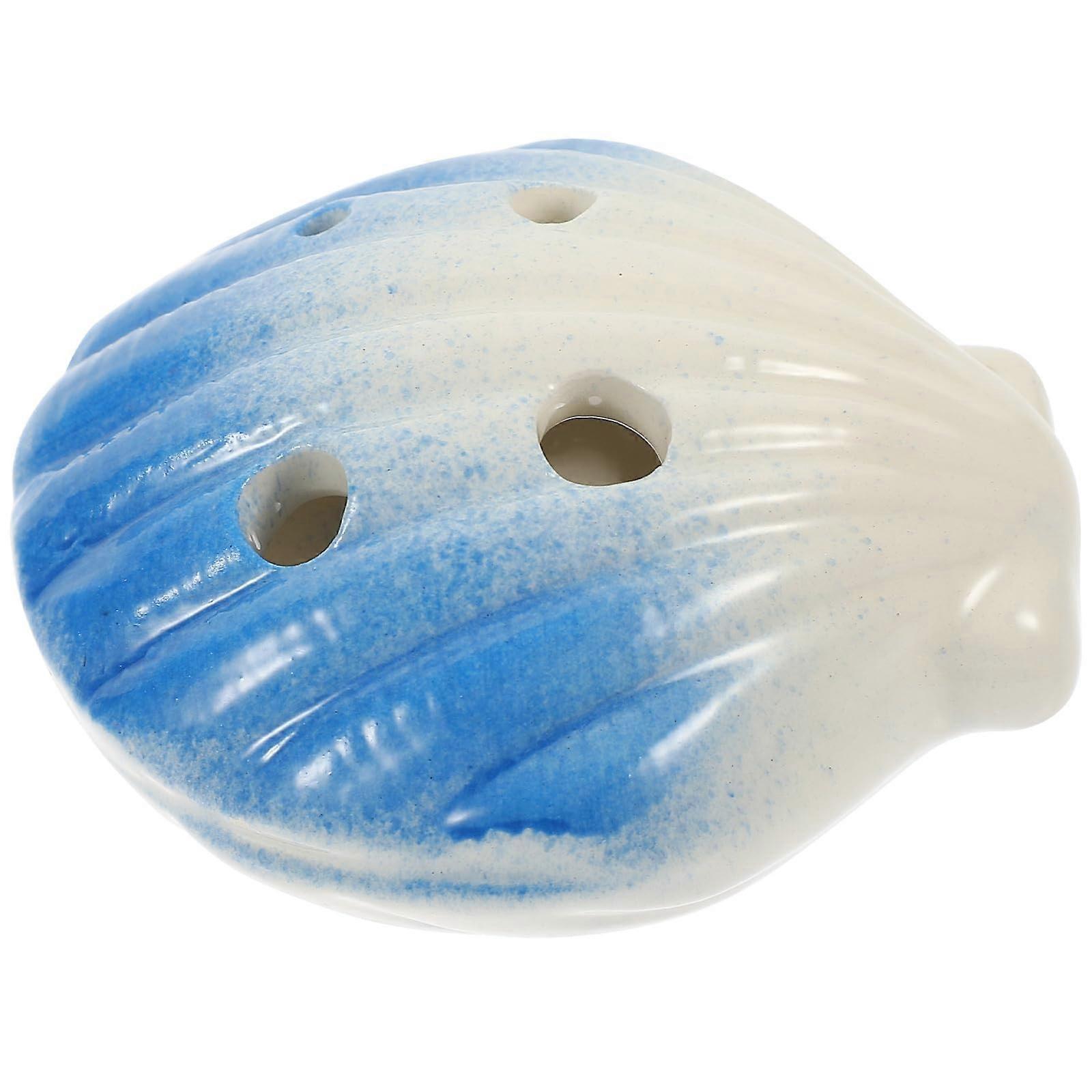Ceramic Ocarina in C Key Shell Shape Clear Tone BeginnerFriendly Flute for Music Practice