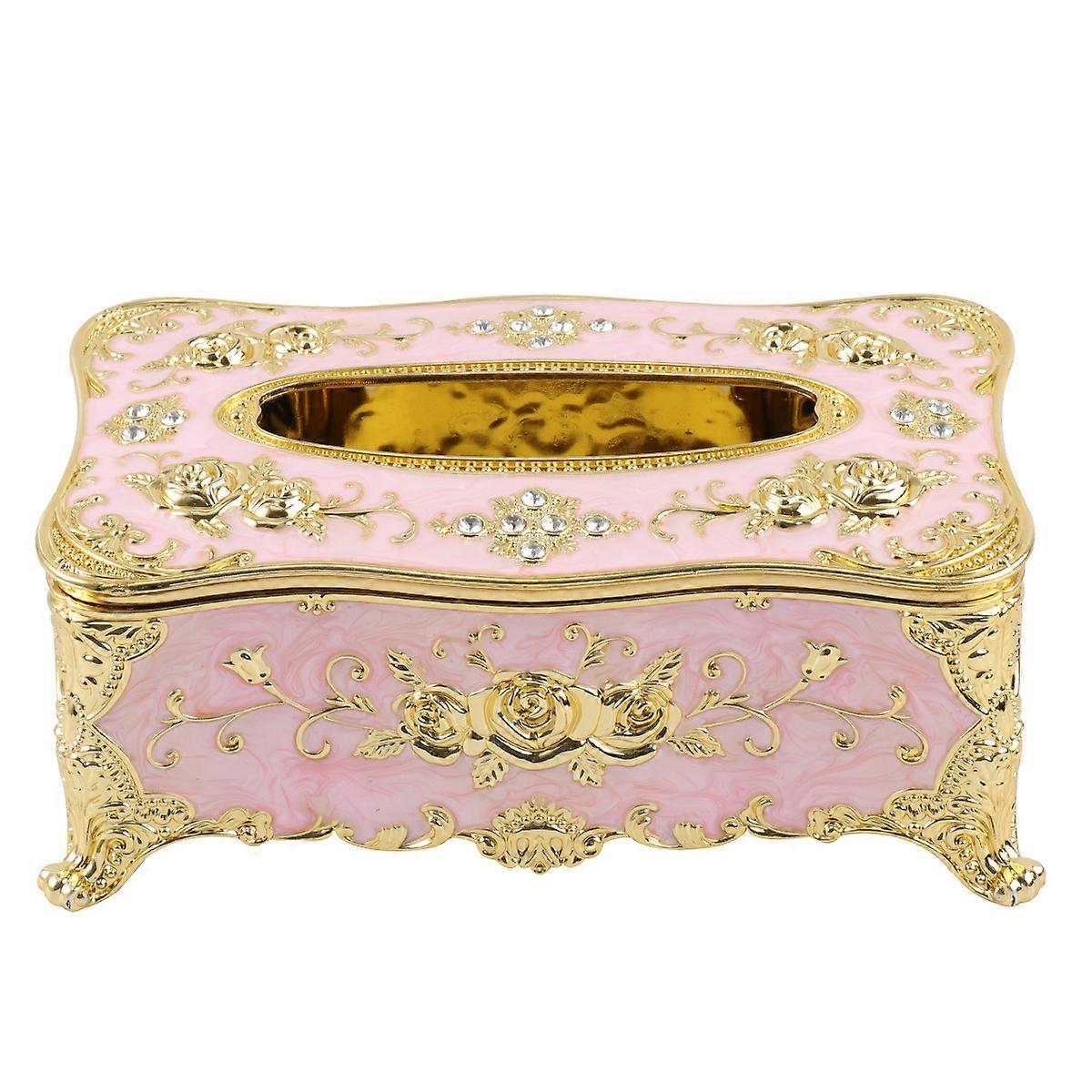 Tissue Holder Acrylic Tissue Box for Home Use 3Pcs Pink