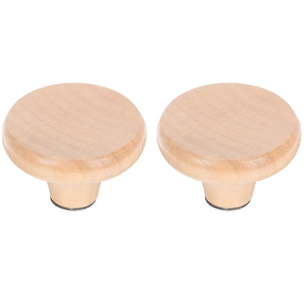 Pot Lid Handles Heat-Resisting Replacement Knobs for Home Use 2Pcs Wood