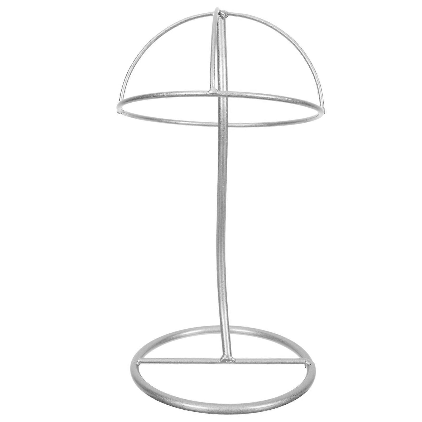 Silver Hat Display Shelf for Hat Holding Stand Iron Construction